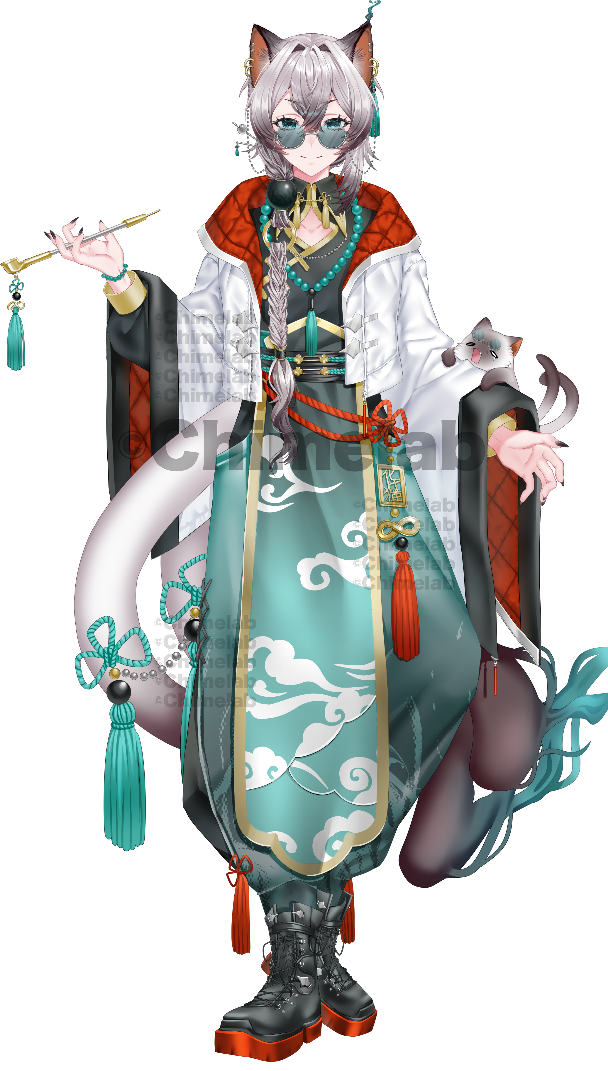 鮭延ヤヲ チャイナ衣装